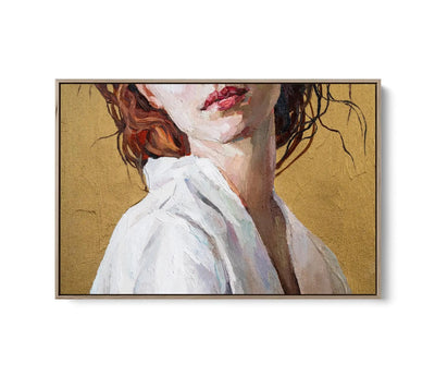 Redhead- Oil Painting Of A Woman - Stretched Canvas Print or Framed Fine Art Print - Artwork - I Heart Wall Art