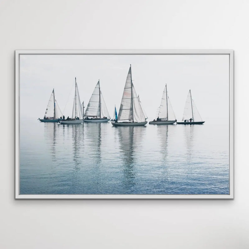Regatta - Sailing Yacht Race Wall Art Print  Photograph Stretched Canvas Wall Art I Heart Wall Art Australia