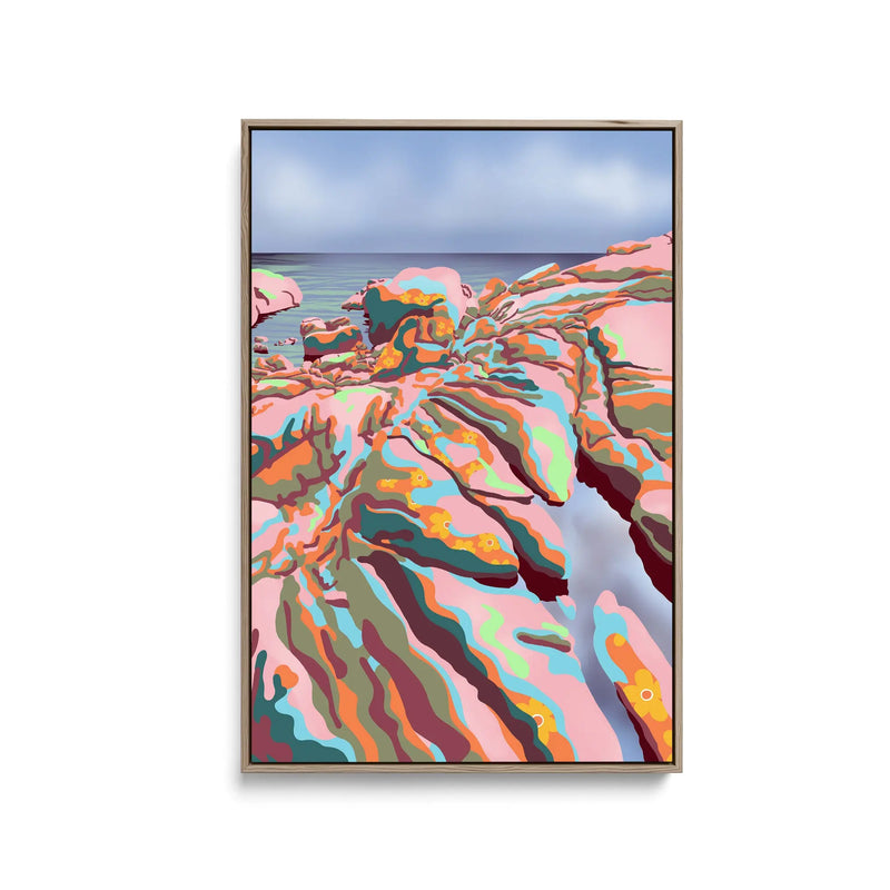 Ribbon Rocks  By Unratio - Stretched Canvas Print or Framed Fine Art Print - Artwork I Heart Wall Art Australia 