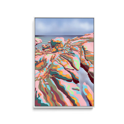 Ribbon Rocks  By Unratio - Stretched Canvas Print or Framed Fine Art Print - Artwork I Heart Wall Art Australia 