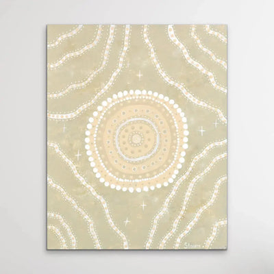 Rock Pool -  Aboriginal Art Print by Holly Stowers - Canvas or Fine Art Print - Dot Painting - I Heart Wall Art