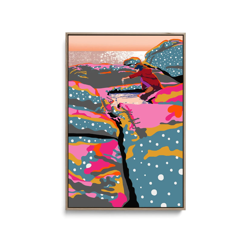 Rockpool Magic By Unratio - Stretched Canvas Print or Framed Fine Art Print - Artwork I Heart Wall Art Australia 
