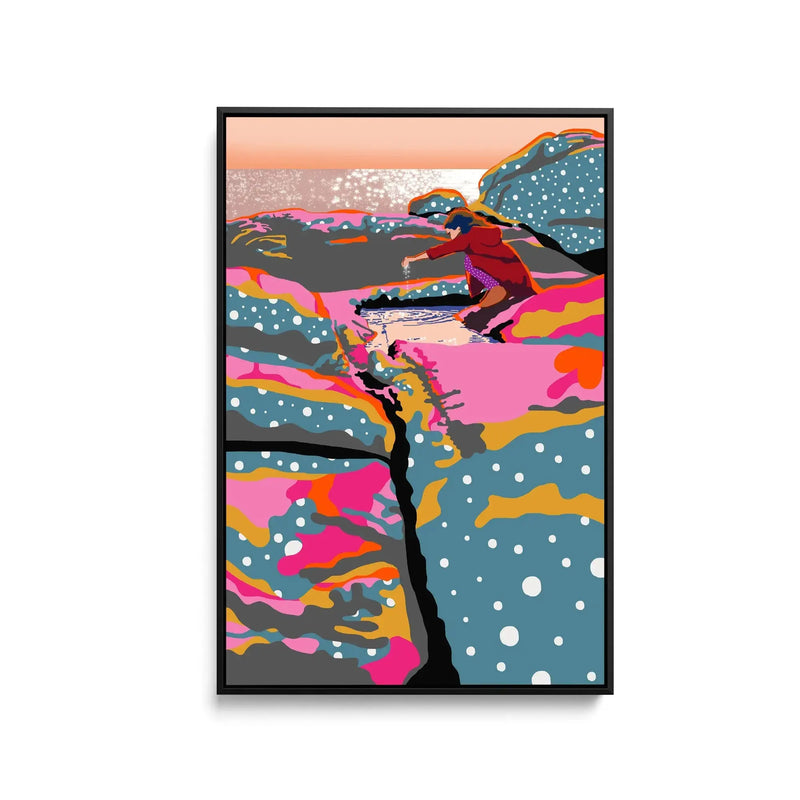 Rockpool Magic By Unratio - Stretched Canvas Print or Framed Fine Art Print - Artwork I Heart Wall Art Australia 