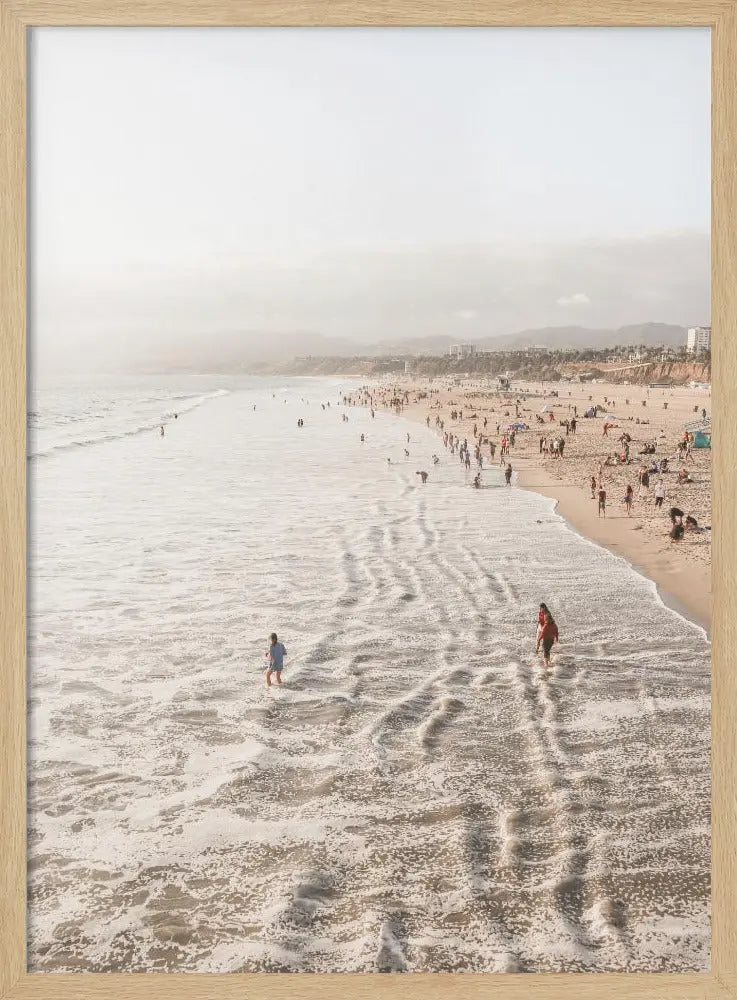 Santa Monica Beach - Stretched Canvas, Poster or Fine Art Print I Heart Wall Art