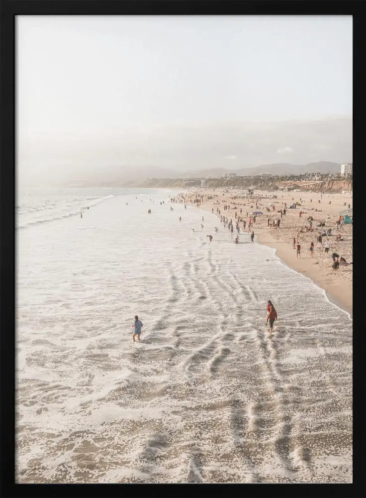 Santa Monica Beach - Stretched Canvas, Poster or Fine Art Print I Heart Wall Art