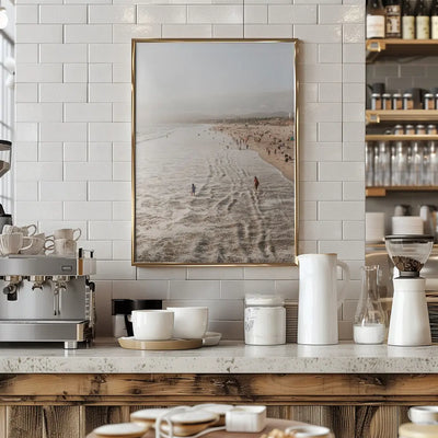 Santa Monica Beach - Stretched Canvas, Poster or Fine Art Print I Heart Wall Art