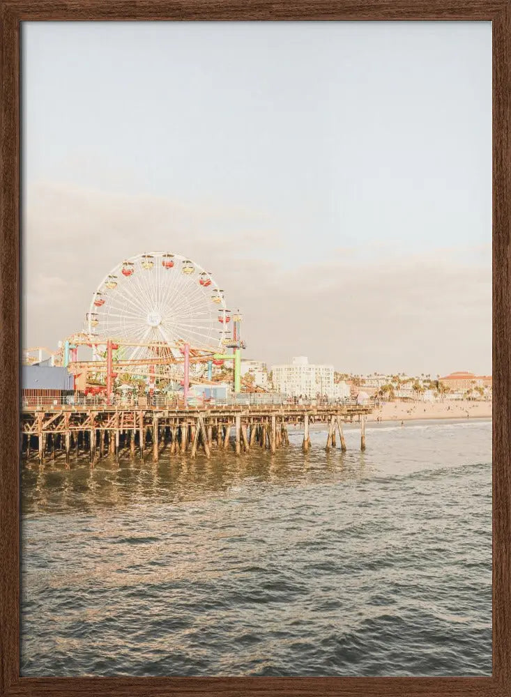 Santa Monica - Stretched Canvas, Poster or Fine Art Print I Heart Wall Art
