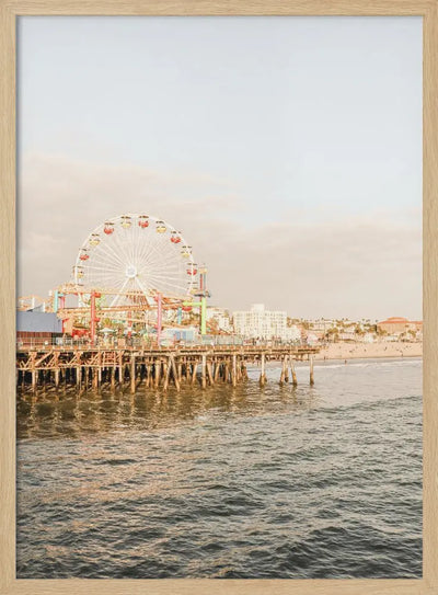 Santa Monica - Stretched Canvas, Poster or Fine Art Print I Heart Wall Art