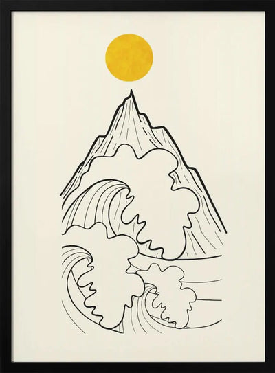 Sea cliffs - Stretched Canvas, Poster or Fine Art Print I Heart Wall Art