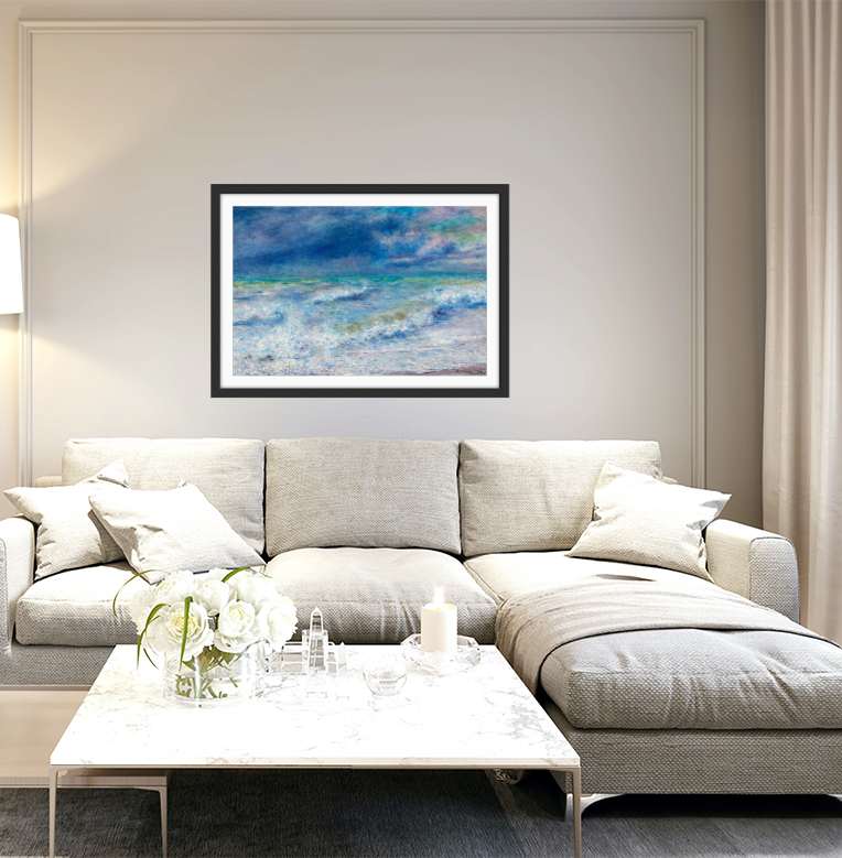 Seascape (1897) by Renoir - Fine Art or Canvas Print I Heart Wall Art Australia