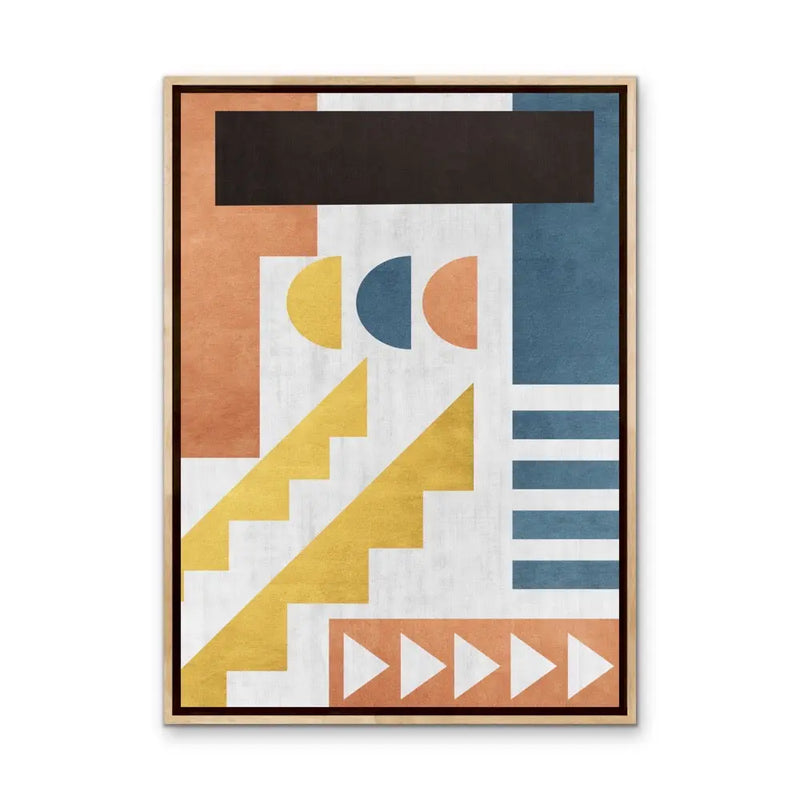Shape and Texture Series -  Print Six  - Colourful Abstract Geometric Art and Canvas Print Series I Heart Wall Art Australia 