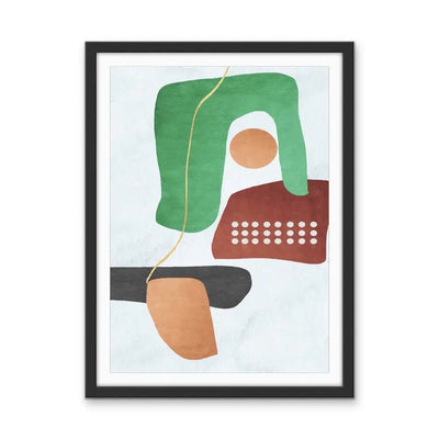 Shape and Texture Series -  Print Two  - Colourful Abstract Geometric Art and Canvas Print Series - I Heart Wall Art