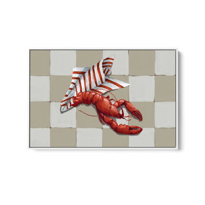 Signore Lobster - Contemporary Still Art - Stretched Canvas Print or Framed Fine Art Print - Artwork I Heart Wall Art Australia 