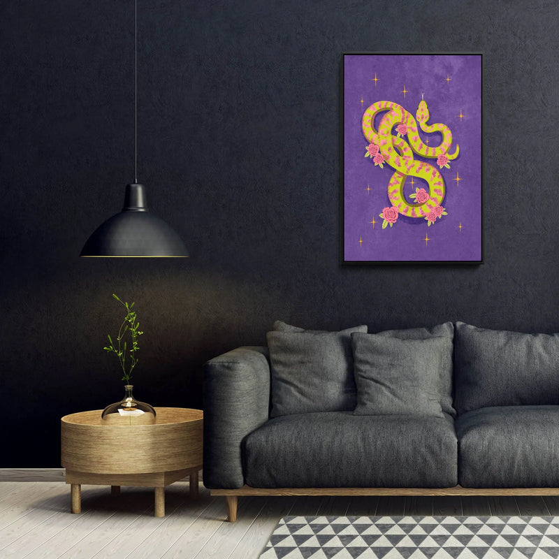 Snake by Raissa Oltmanns - Stretched Canvas Print or Framed Fine Art Print - Artwork I Heart Wall Art Australia 