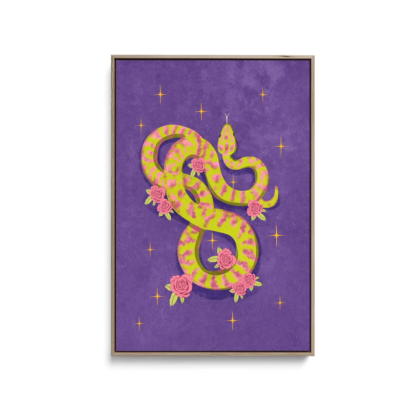 Snake by Raissa Oltmanns - Stretched Canvas Print or Framed Fine Art Print - Artwork I Heart Wall Art Australia 