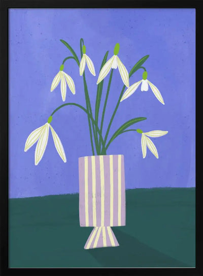 Snowdrops - Stretched Canvas, Poster or Fine Art Print I Heart Wall Art