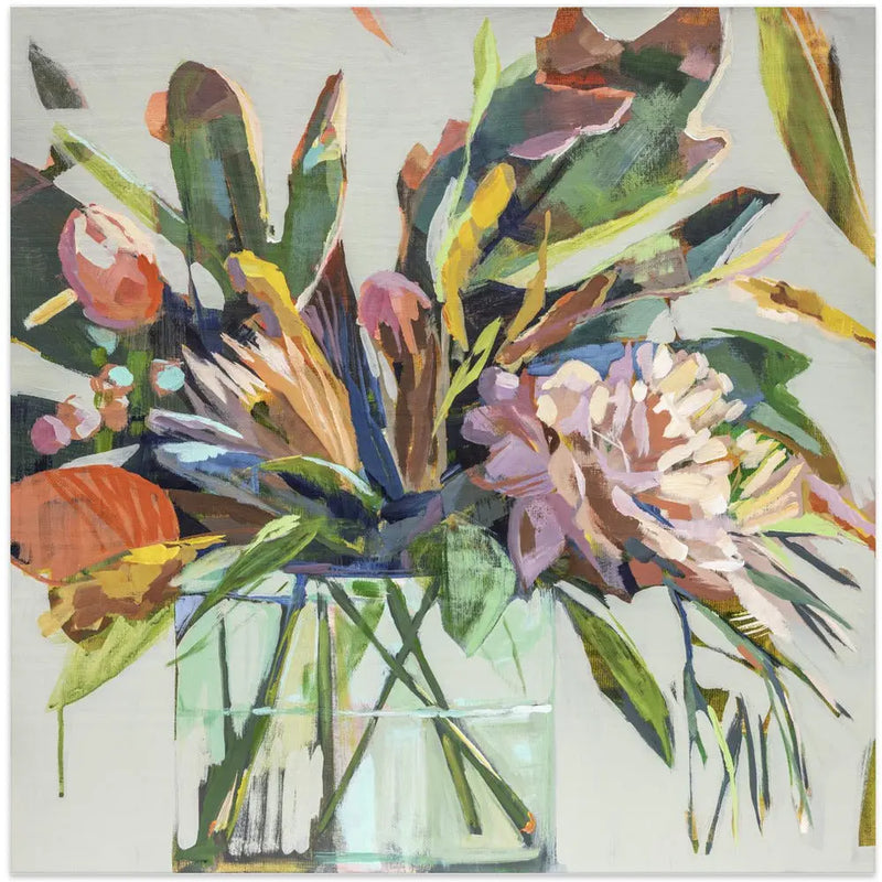 Spikeybouquet - Square Stretched Canvas, Poster or Fine Art Print I Heart Wall Art