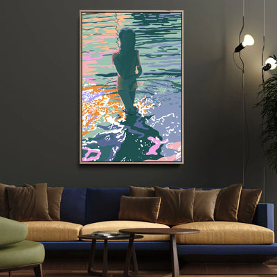 Splash By Unratio - Stretched Canvas Print or Framed Fine Art Print - Artwork I Heart Wall Art Australia 