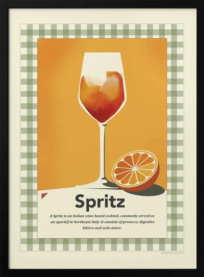 Spritz retro print - Stretched Canvas, Poster or Fine Art Print I Heart Wall Art