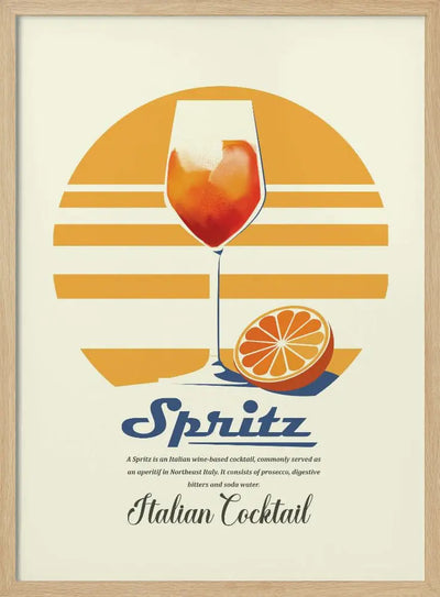 Spritz summer print - Stretched Canvas, Poster or Fine Art Print I Heart Wall Art