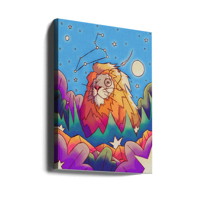 Star Sign Leo - Stretched Canvas, Poster or Fine Art Print I Heart Wall Art