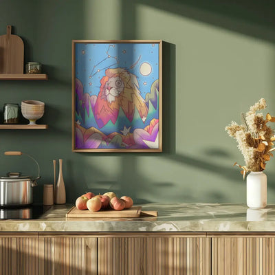 Star Sign Leo - Stretched Canvas, Poster or Fine Art Print I Heart Wall Art