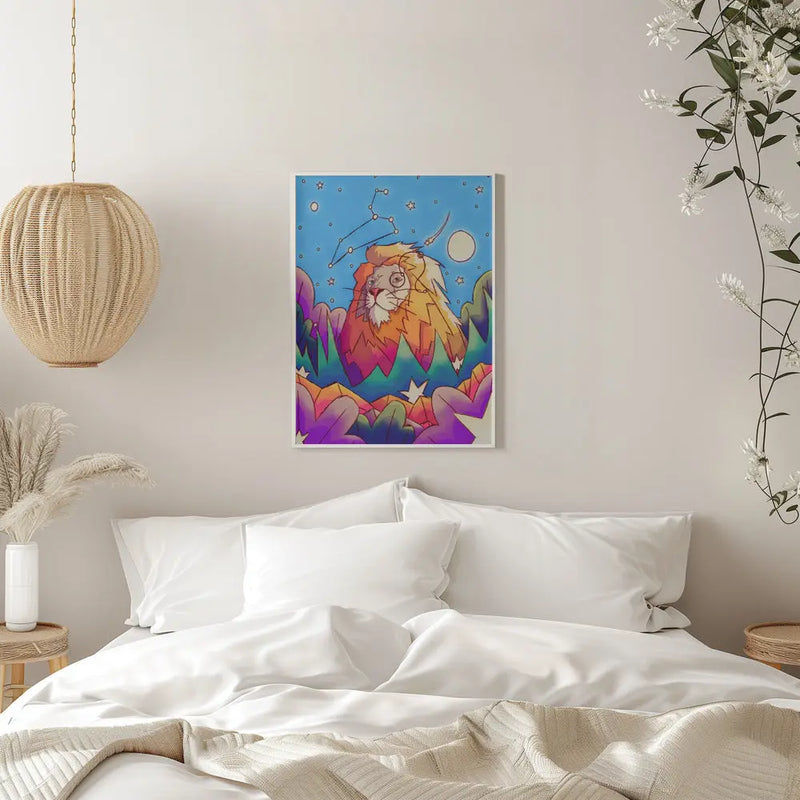 Star Sign Leo - Stretched Canvas, Poster or Fine Art Print I Heart Wall Art