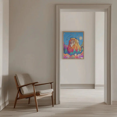 Star Sign Leo - Stretched Canvas, Poster or Fine Art Print I Heart Wall Art