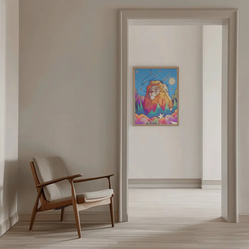 Star Sign Leo - Stretched Canvas, Poster or Fine Art Print I Heart Wall Art