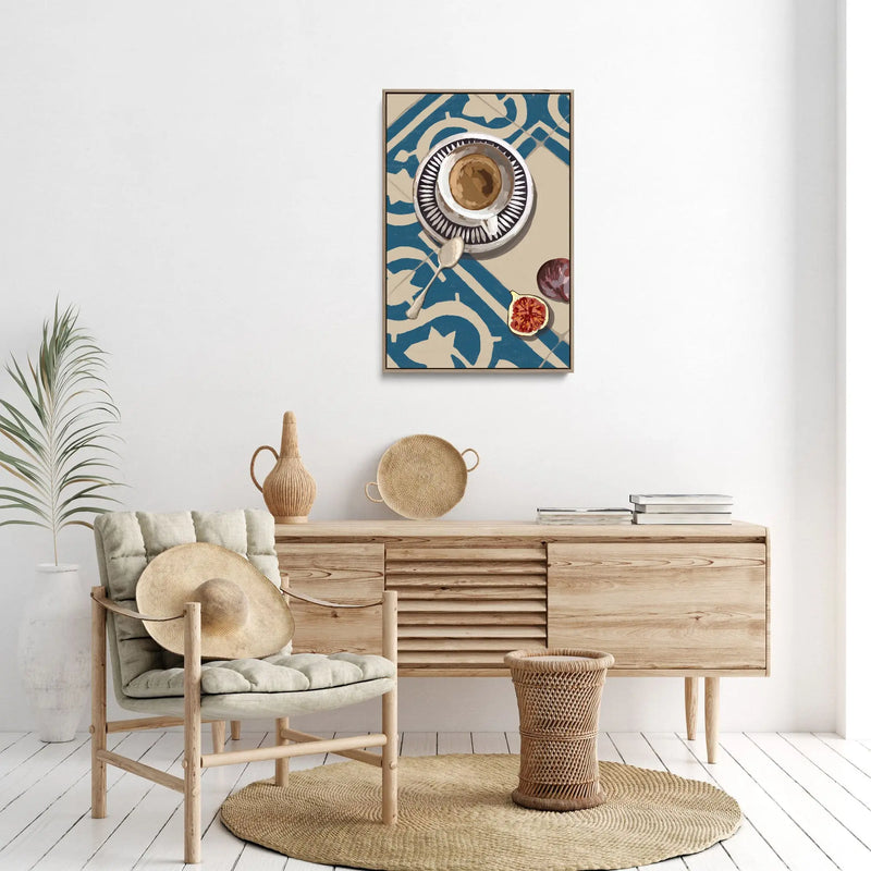 Still Coffee on the Floor - Contemporary Still Art - Stretched Canvas Print or Framed Fine Art Print - Artwork I Heart Wall Art Australia 