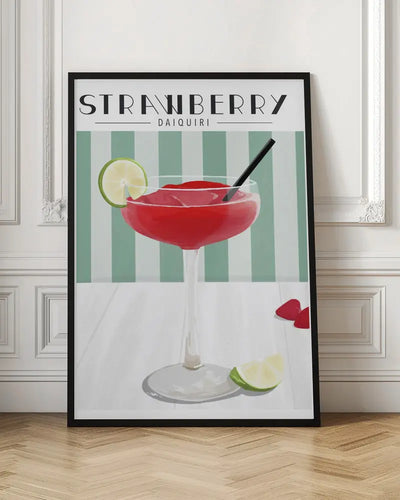 Strawberry Daiquiri - Stretched Canvas, Poster or Fine Art Print I Heart Wall Art