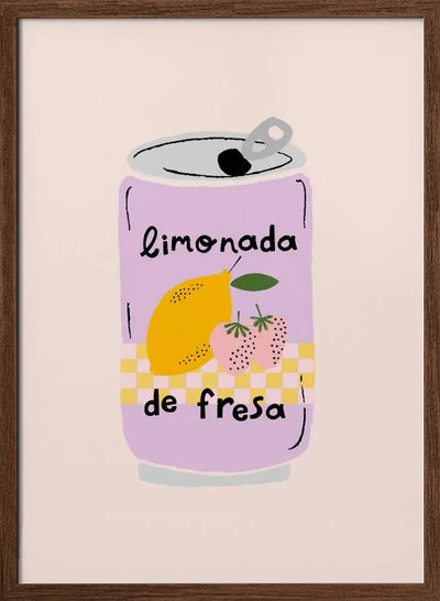 Strawberry Lemonade - Stretched Canvas, Poster or Fine Art Print I Heart Wall Art