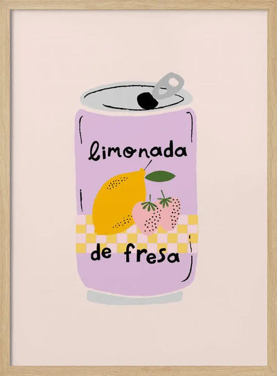 Strawberry Lemonade - Stretched Canvas, Poster or Fine Art Print I Heart Wall Art