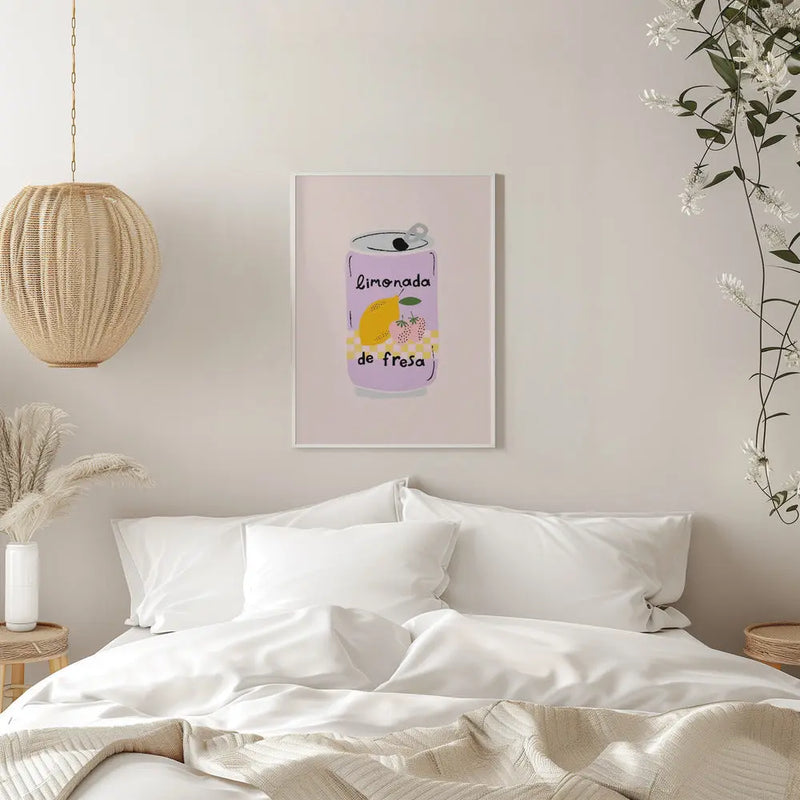 Strawberry Lemonade - Stretched Canvas, Poster or Fine Art Print I Heart Wall Art