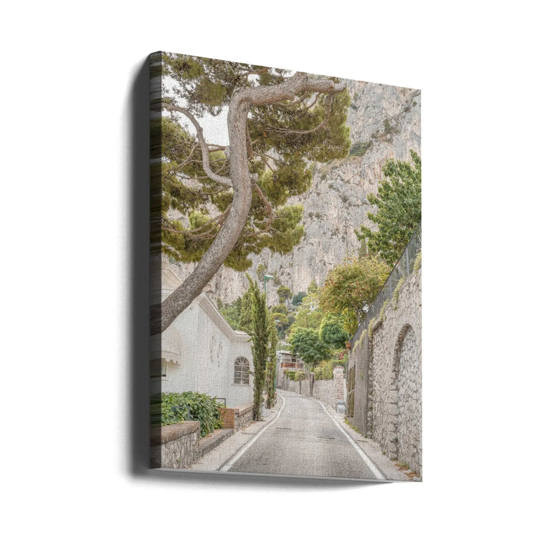 Streets of Capri - Stretched Canvas, Poster or Fine Art Print I Heart Wall Art