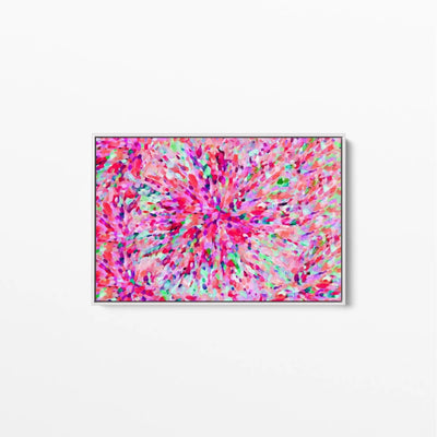 Sun Flare In Pink - Pink Abstract Artwork Wall Art I Heart Wall Art Australia