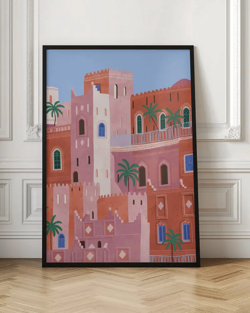 Sunset In Morocco - Stretched Canvas, Poster or Fine Art Print I Heart Wall Art