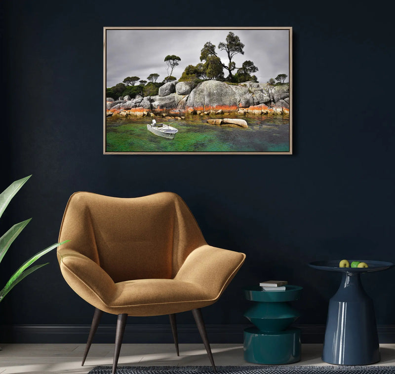 Tasmanian Shore - Stretched Canvas Print or Framed Fine Art Print - Artwork I Heart Wall Art Australia 