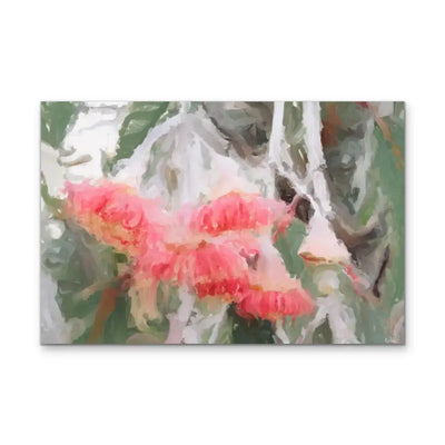 The Blossom Series IX  - Gumnut Blossom Abstract Artwork - Pink and Green Shades - Australiana Print - I Heart Wall Art