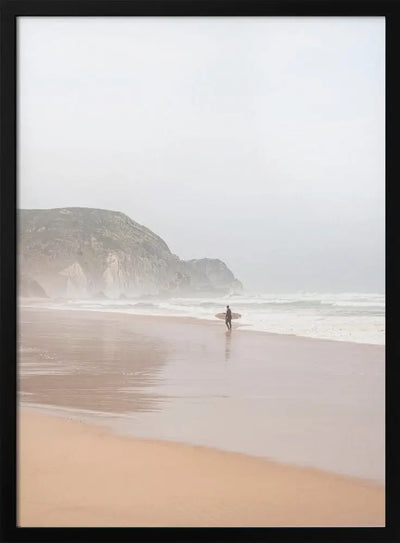 The Lone Surfer - Stretched Canvas, Poster or Fine Art Print I Heart Wall Art