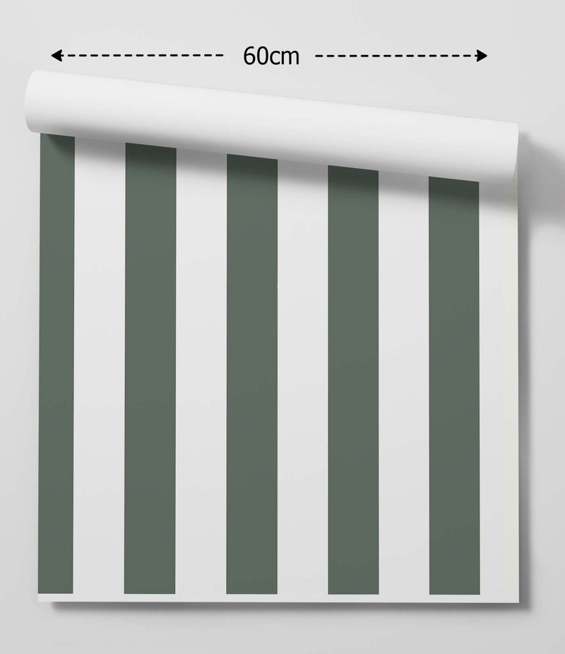 Eucalyptus Striped Wallpaper - Peel and Stick Adhesive Wallpaper I Heart Wall Art Australia
