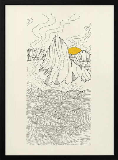 Tides and cliffs - Stretched Canvas, Poster or Fine Art Print I Heart Wall Art