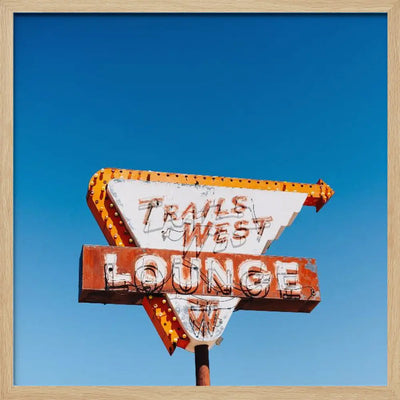 Trails West Lounge - Square Stretched Canvas, Poster or Fine Art Print I Heart Wall Art