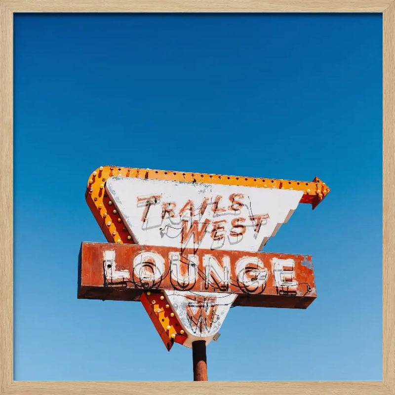 Trails West Lounge - Square Stretched Canvas, Poster or Fine Art Print I Heart Wall Art