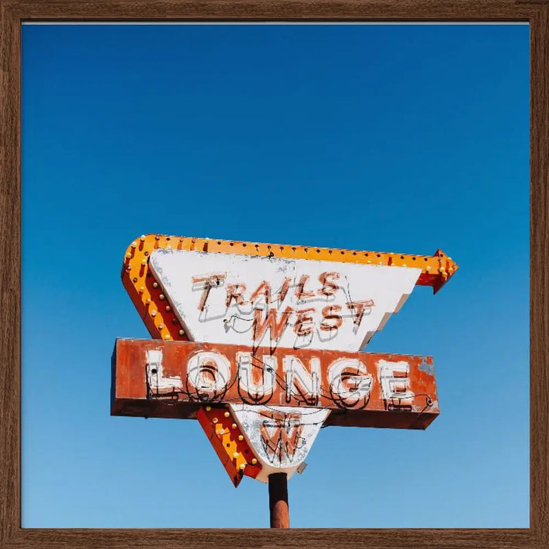 Trails West Lounge - Square Stretched Canvas, Poster or Fine Art Print I Heart Wall Art