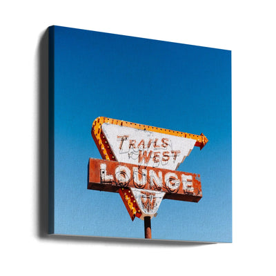 Trails West Lounge - Square Stretched Canvas, Poster or Fine Art Print I Heart Wall Art