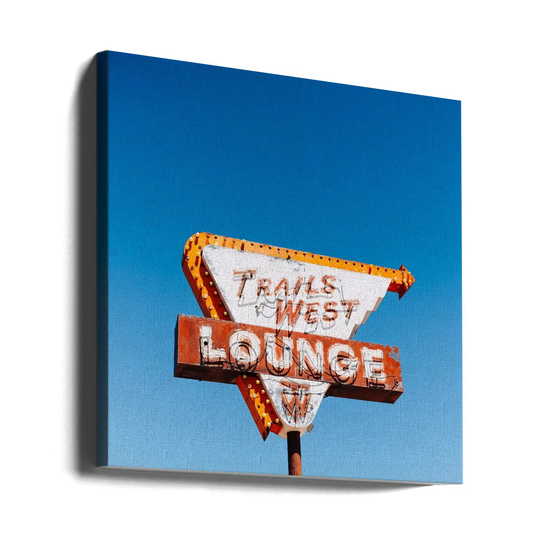 Trails West Lounge - Square Stretched Canvas, Poster or Fine Art Print I Heart Wall Art