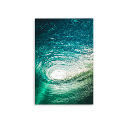 Tube - Wave Water Ocean Stretched Canvas Print or Framed Fine Art Print - Artwork I Heart Wall Art Australia
