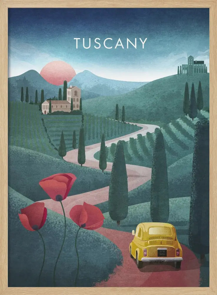 Tuscanytext - Stretched Canvas, Poster or Fine Art Print I Heart Wall Art