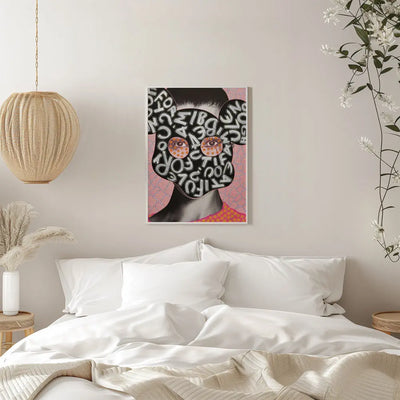 Unpaid Sickness Series   Am I Beautiful Enough for You - Stretched Canvas, Poster or Fine Art Print I Heart Wall Art